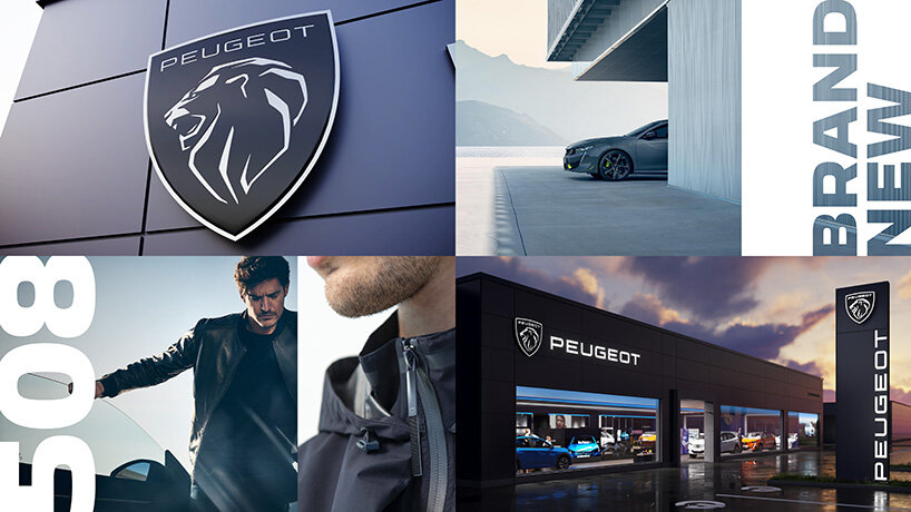 peugeot new logo revives its 1960s-style lion emblem
