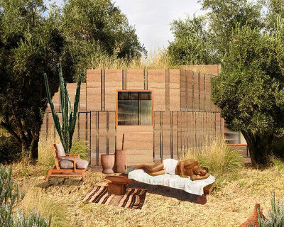 studio BoPA references berber language to design guest pavilions in rural morocco