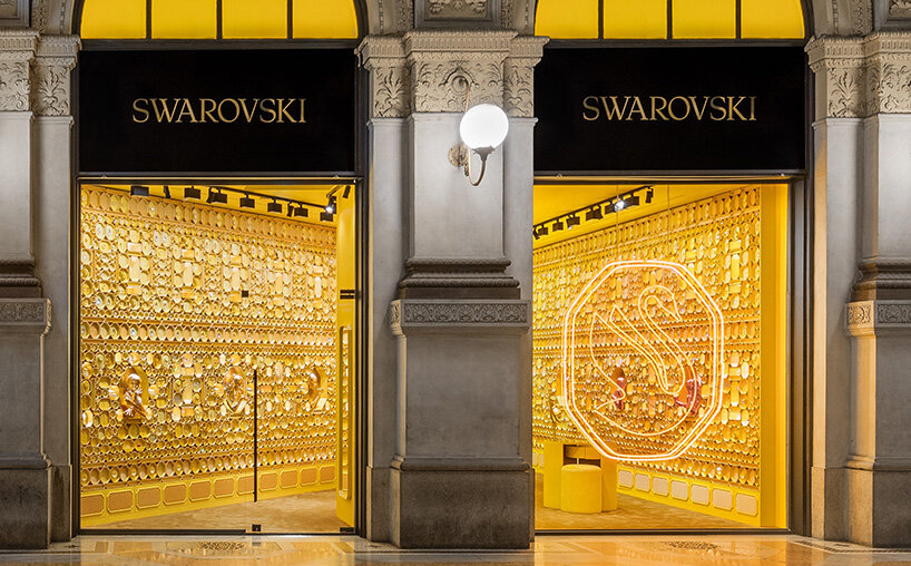 swarovski unveils updated 32-year-old swan logo & new concept store 