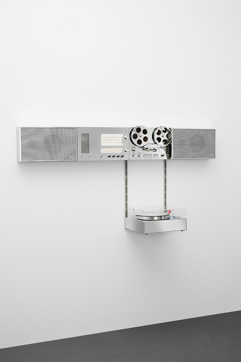 virgil abloh updates dieter ram's iconic wandanlage hi fi wall system for braun
