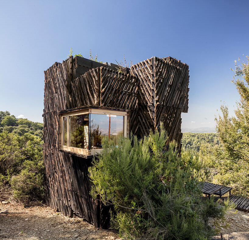 zero kilometer structural wood builds voxel quarantine cabin by IAAC in barcelona