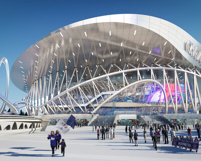 coop himmelb(l)au wins competition to design a new ice hockey arena in st. petersburg