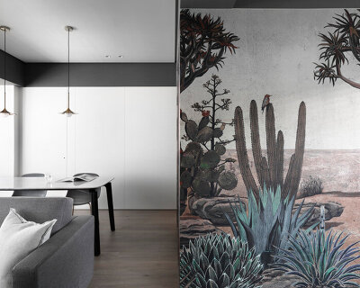 a muted palette of gray decorates this taipei apartment renovation by degree design