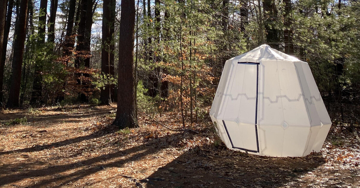 origamilike inflatable shelter built by harvard researchers can pop up