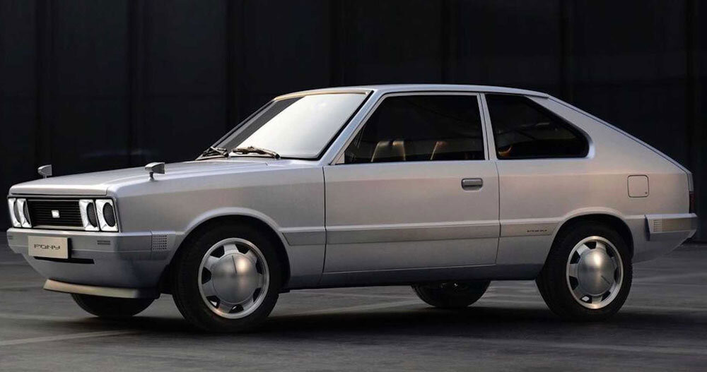 Contact Page screen design idea #124: futuristic and retro, hyundai transforms first-generation 1975 pony with electric powertrain