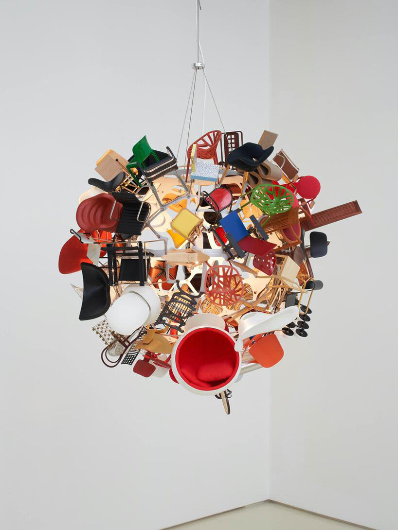 paola pivi on the ephemeral nature of her feathered bear feet rainbow at massimo de carlo