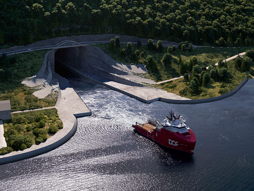 snøhetta ship tunnel