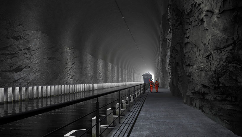 snøhetta ship tunnel