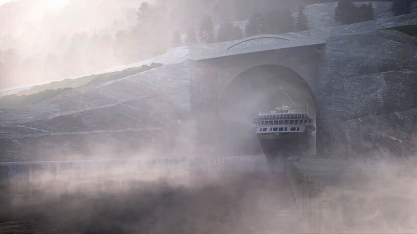 snøhetta ship tunnel