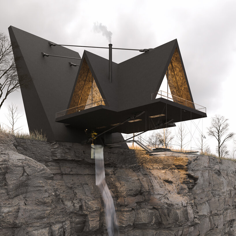 suspended house milad eshtiyaghi