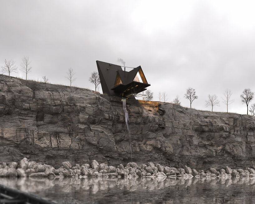 suspended house milad eshtiyaghi