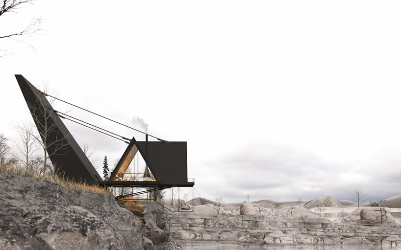 suspended house milad eshtiyaghi