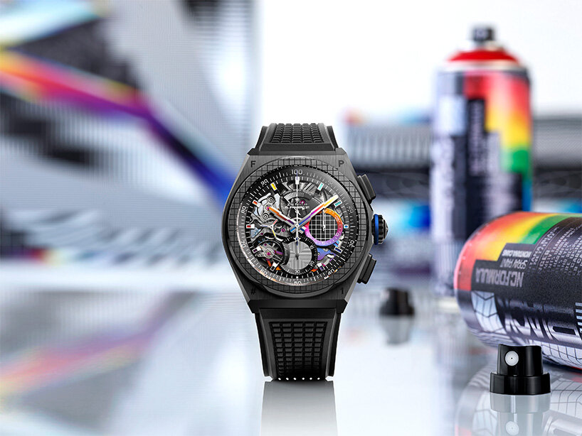 the DEFY 21 felipe pantone for zenith explores high-frequency in colors