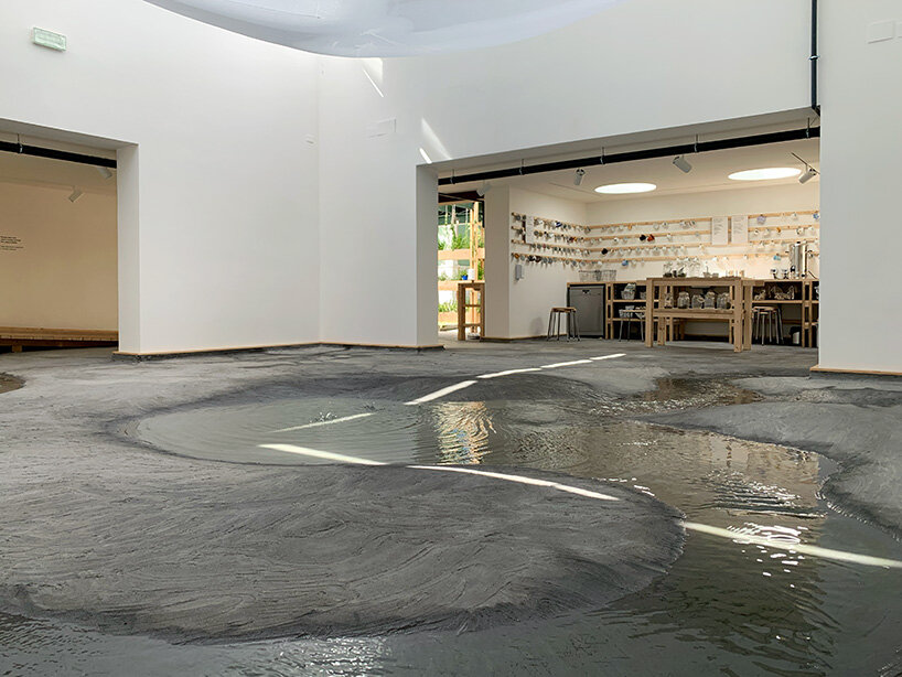 danish pavilion at the venice biennale immerses visitors in a cyclic water system