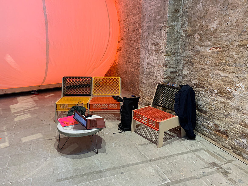 raumlabor reconstructs 'floating university' for experimental learning in venice biennale 