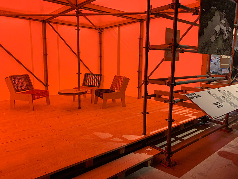 raumlabor reconstructs 'floating university' for experimental learning in venice biennale 