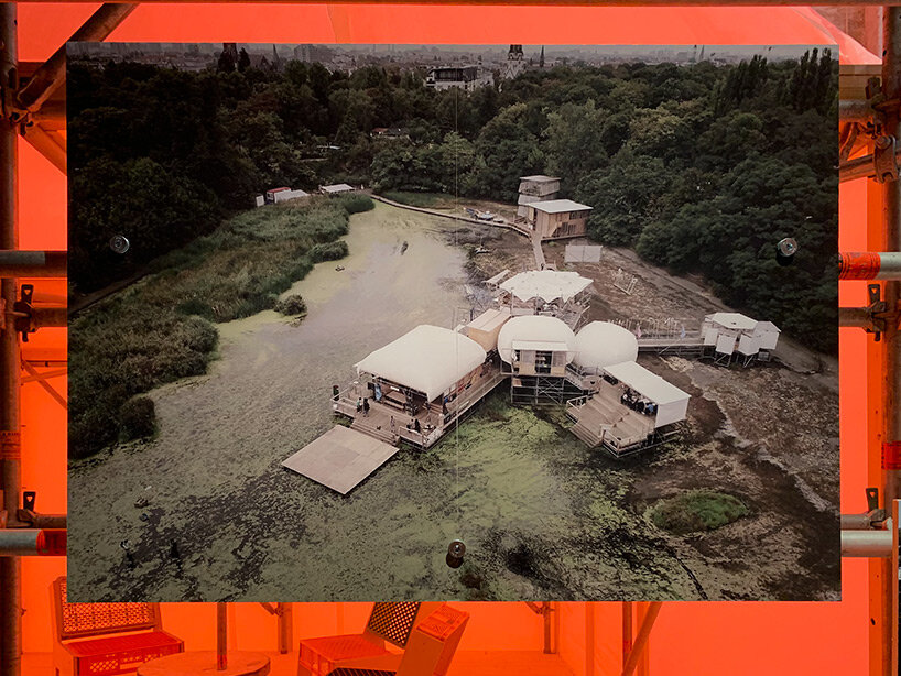 raumlabor reconstructs 'floating university' for experimental learning in venice biennale 