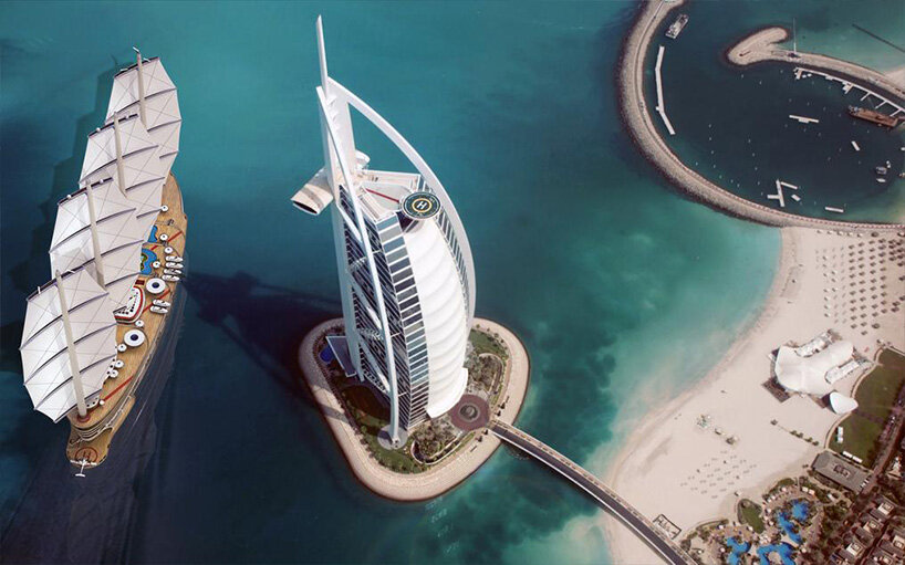 the galleon, a futuristic sailing gigayacht concept that can host 200 guests - 2