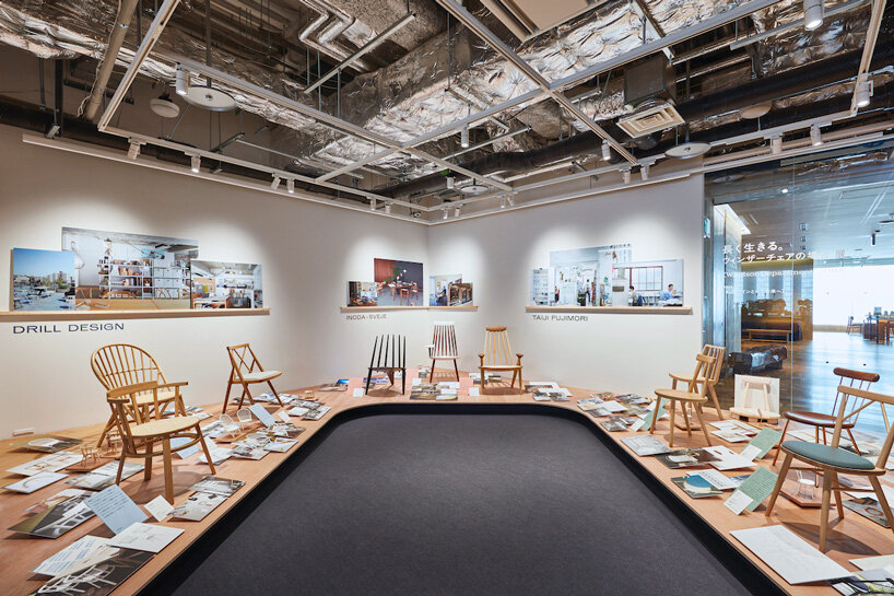the windsor chair: historical models + experimental redesigns at ATELIER MUJI GINZA
