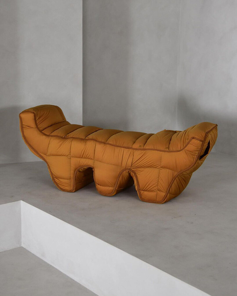 fluffy chair series is reborn from in stock padding by jinyoung yeon