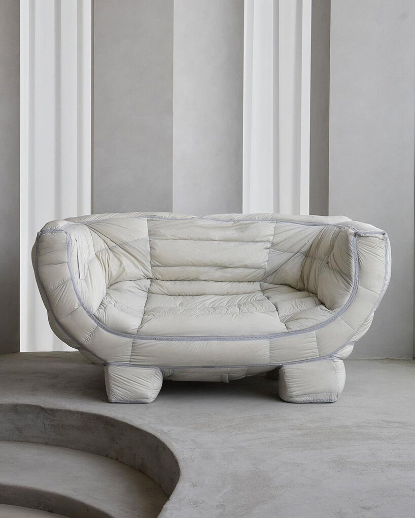 fluffy chair series is reborn from in stock padding by jinyoung yeon