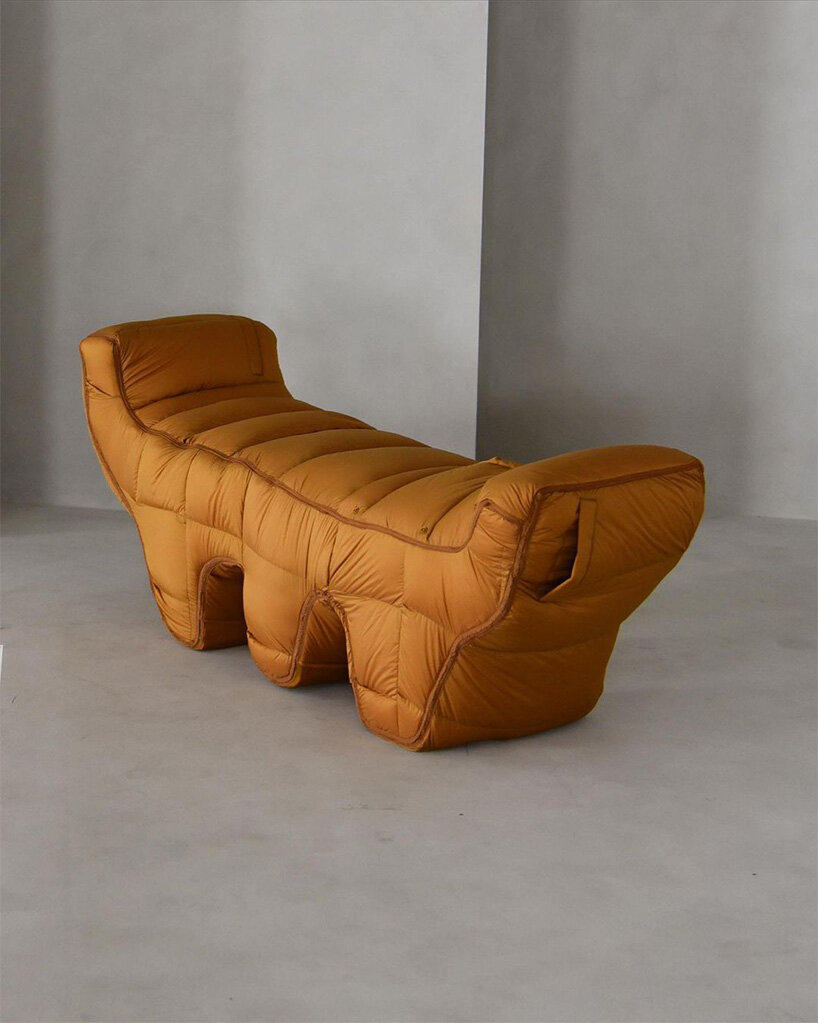 fluffy chair series is reborn from in stock padding by jinyoung yeon