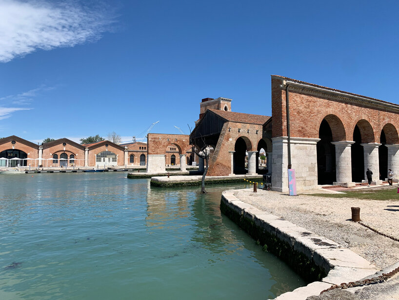 giuseppe penone installs the listener at the venice architecture biennale 2021