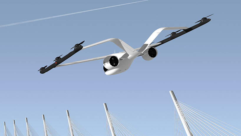 voloconnect by volocopter is a fixed-wing flying taxi for longer distances