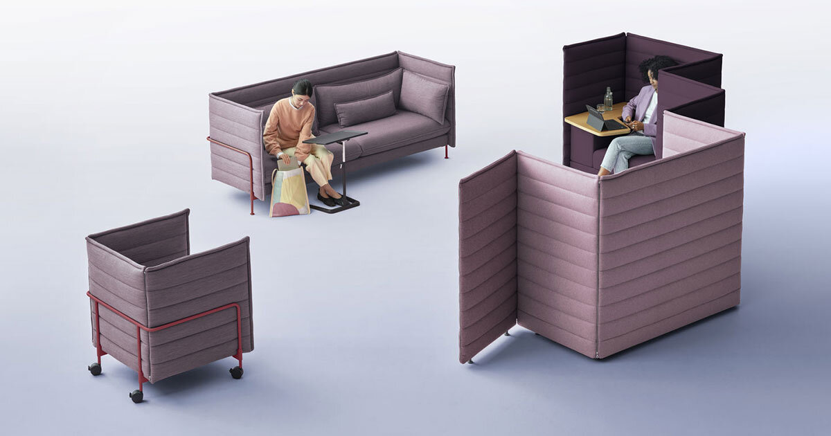 bouroullec brothers launch new generation of VITRA alcove sofa family