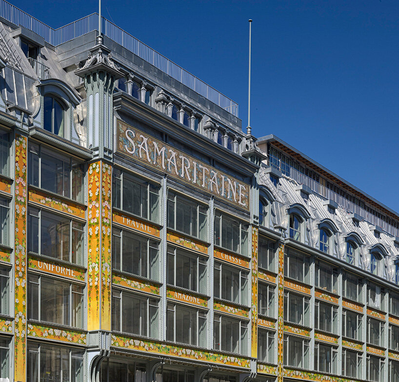 Samaritaine is a large department store in Paris, France, located in the  first arrondissement. Nestled between the river Seine and the Rue de Rivoli  Stock Photo - Alamy