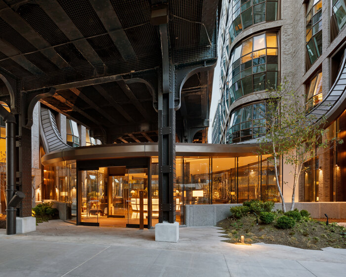 'secret garden' at heatherwick's lantern house evokes a woodland in new york city