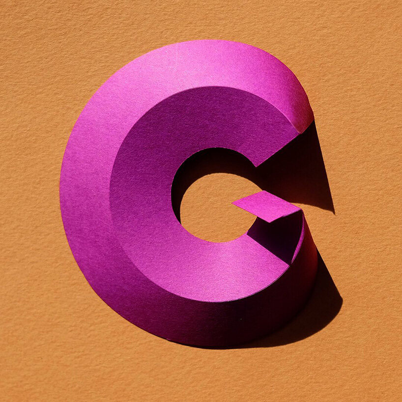 reina takahashi folds and twists paper strips to form calligraphic character series