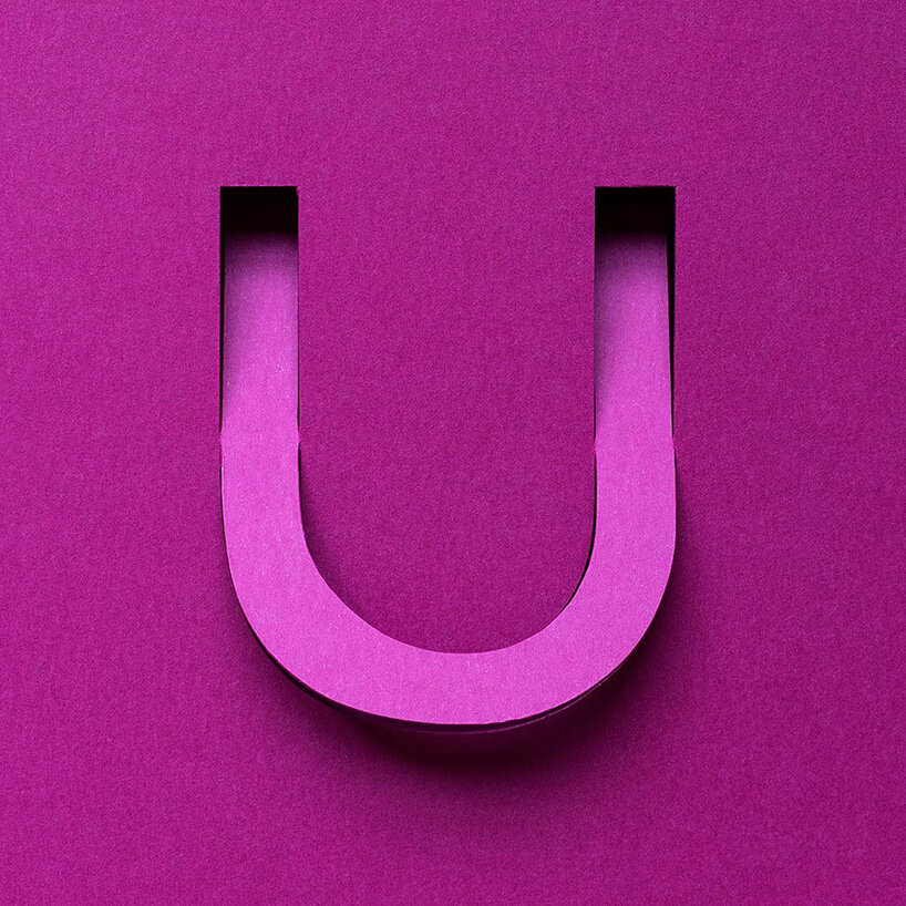 reina takahashi folds and twists paper strips to form calligraphic character series