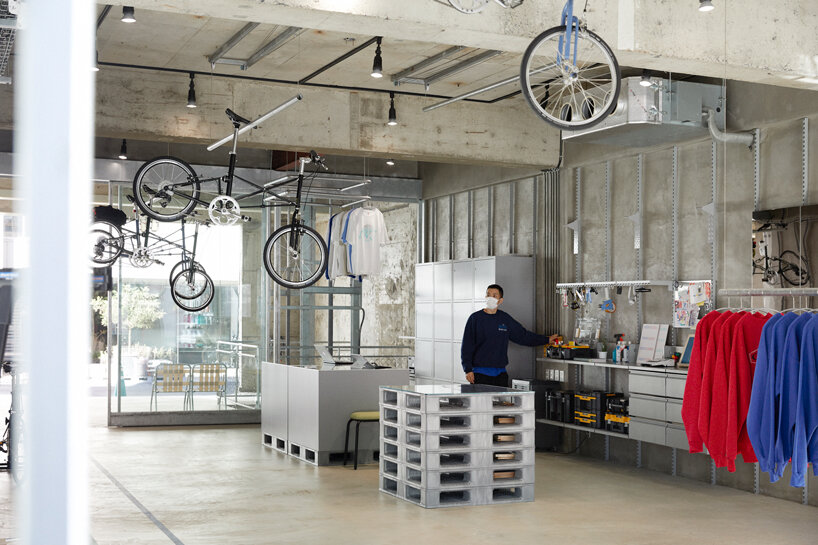 schemata architects bike store designboom