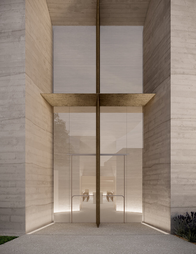 a series of interconnected circles form trahan architect's university chapel in new orleans