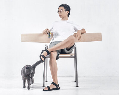 NGHOI design studio's 'chill out chair' is a relaxing park bench for one