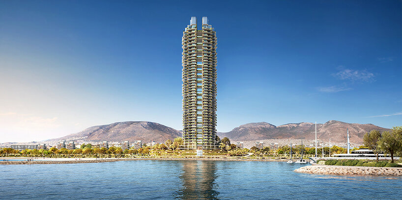 foster and partners's coastal masterplan reveals the first green high-rise building in greece