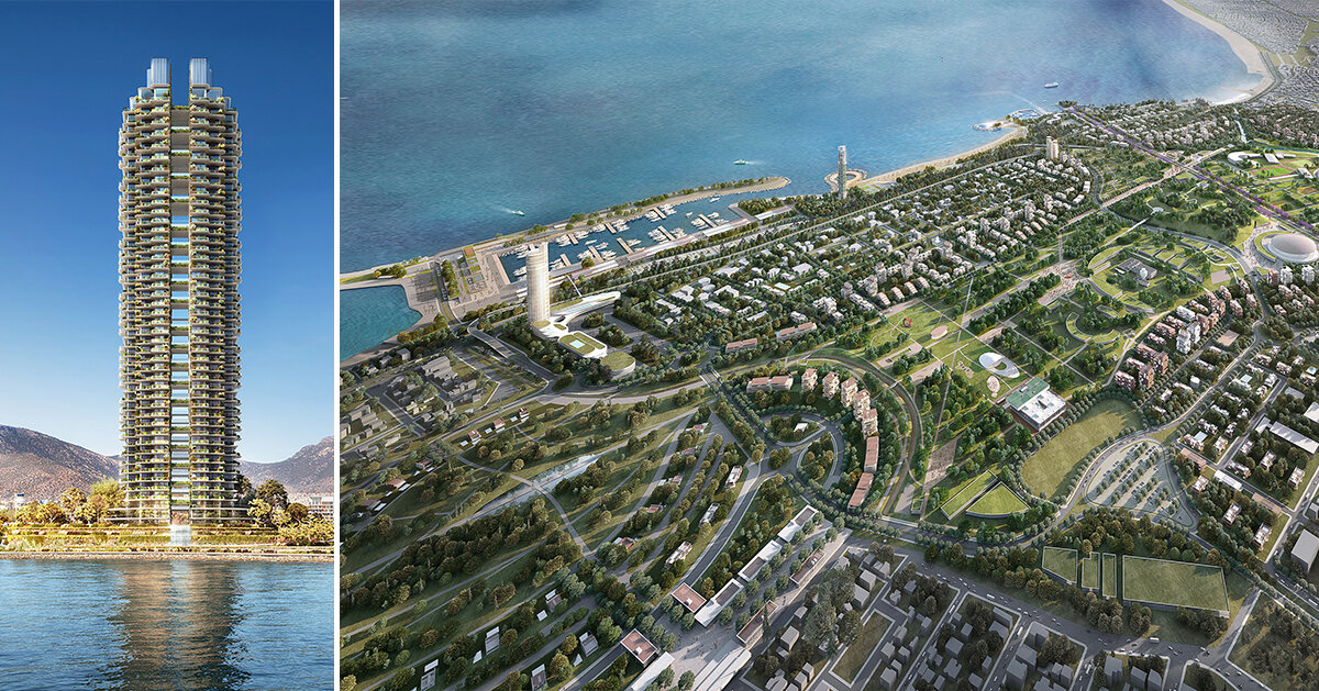 foster and partners reveals the first green highrise building in greece