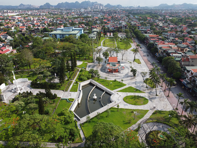 H&P architects revitalizes park in vietnam drawing from olympic's five-ringed symbol 