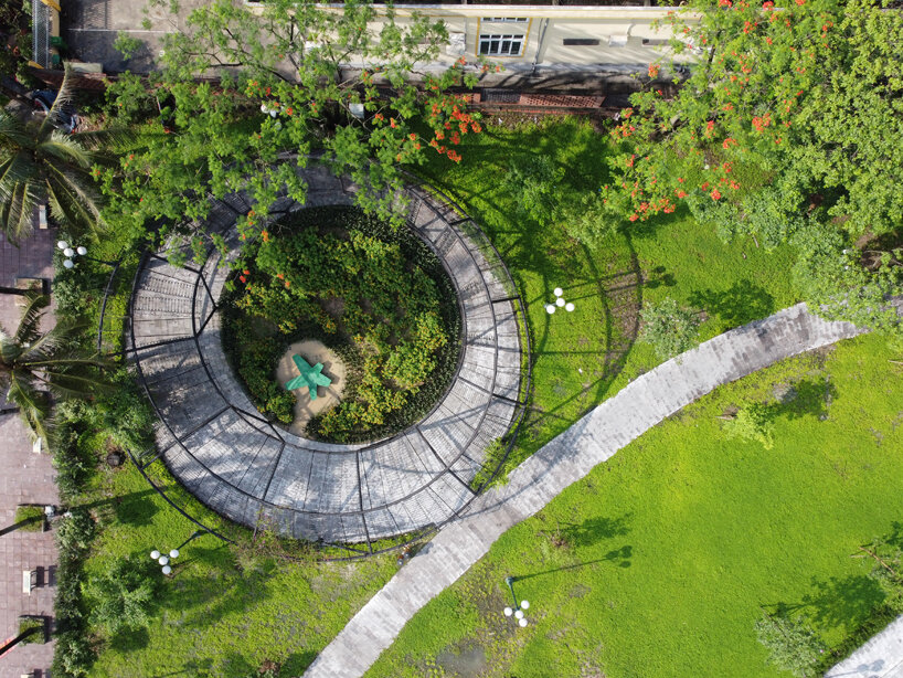 H&P architects revitalizes park in vietnam drawing from olympic's five-ringed symbol 