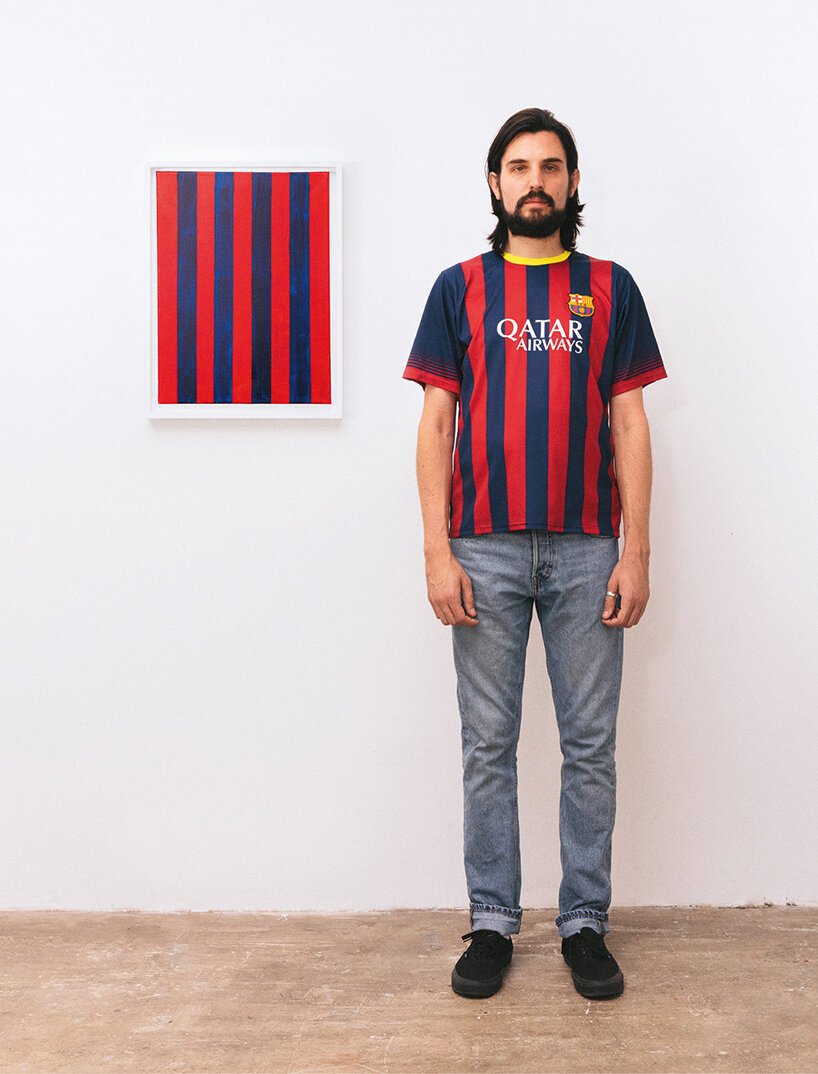 max siedentopf turns iconic football teams' shirts into minimalist paintings