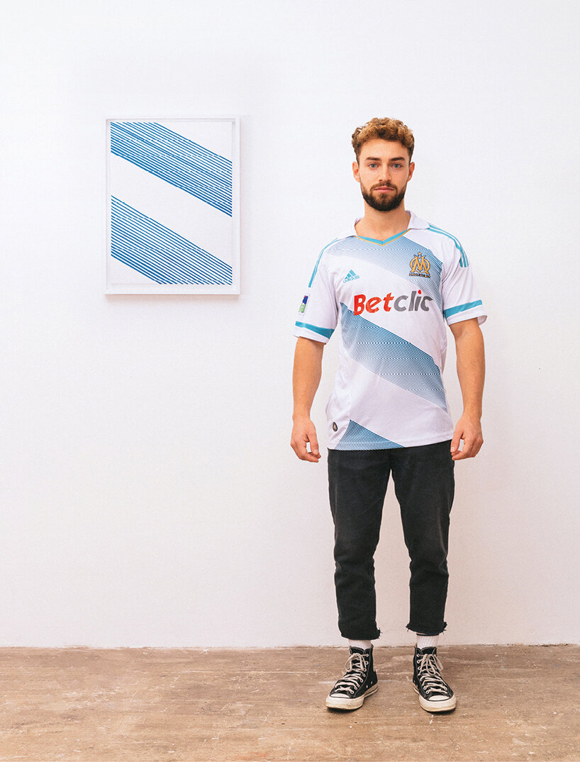 max siedentopf turns iconic football teams' shirts into minimalist paintings