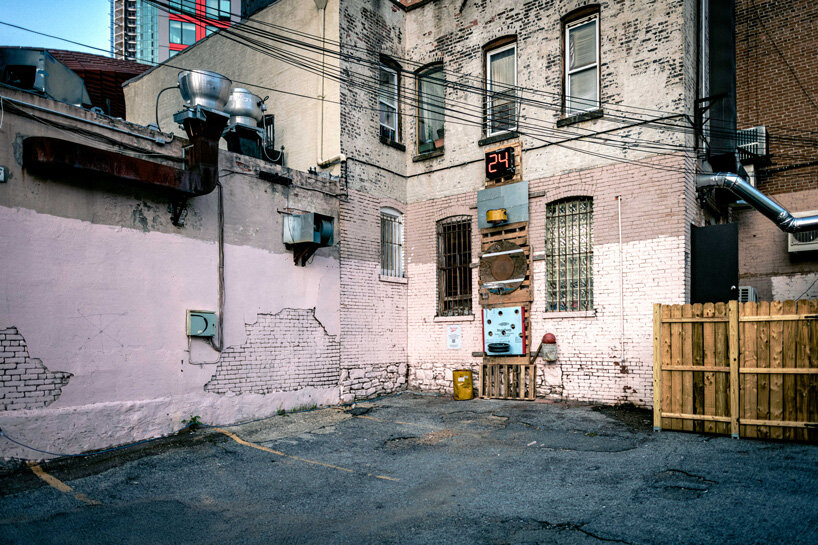 new york sunshine + reebok install playable basketball sculpture made of upcycled materials