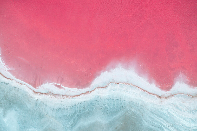 paolo pettigiani's photo series catches mesmerizing sceneries of pink water in france