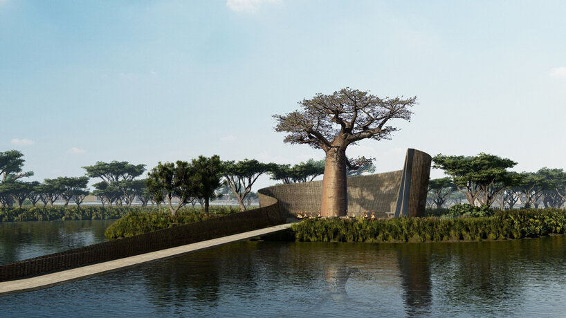 SAOTA's 'la reserve' hotel resort winds around baobab trees in dakar designboom
