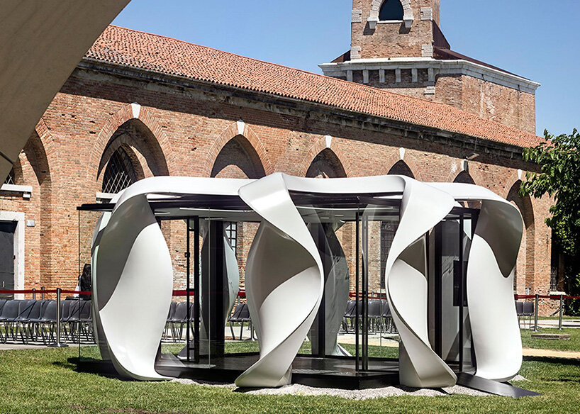 zaha hadid architects installs 3D-printed alis pavilion at venice architecture biennale