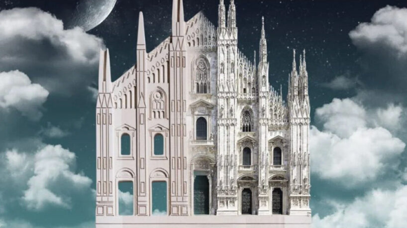 duomo di milano concept collage 