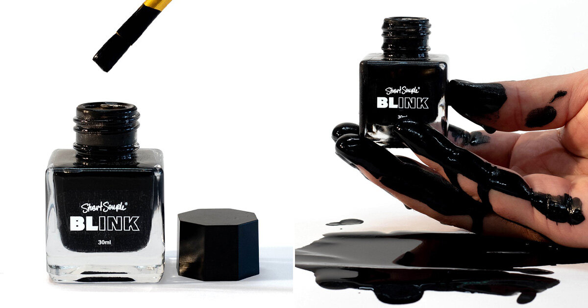 Blink, world's blackest ink, is like staring into infinity
