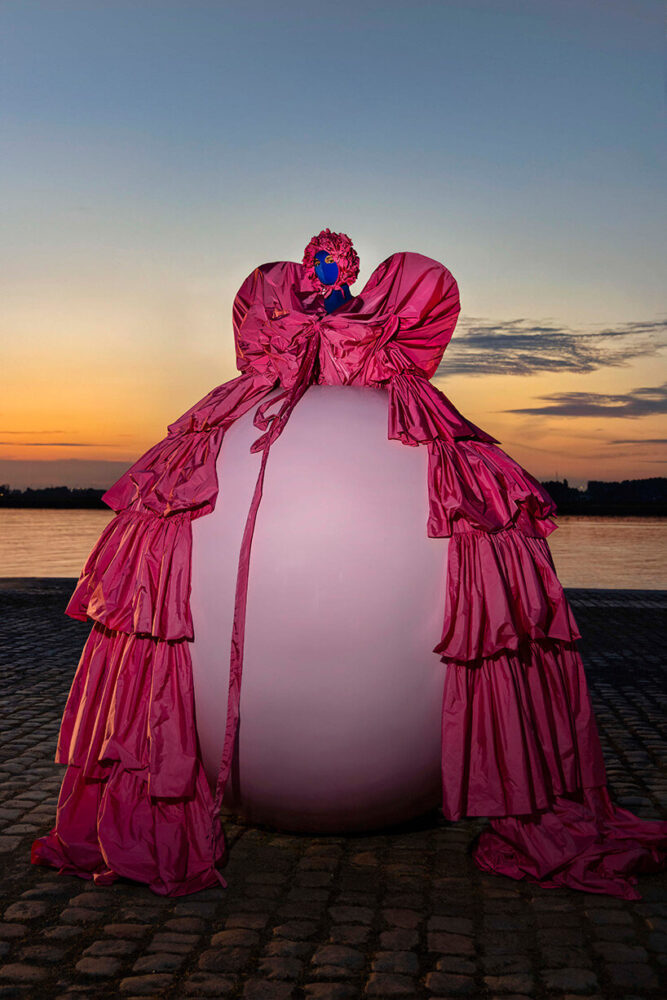 fashion balls, costume designed by dan yao