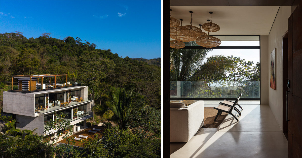 VOID weaves staggered household advanced into the tropical landscape of costa rica
